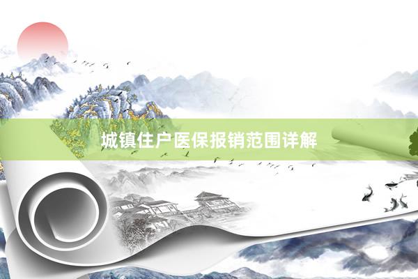 城镇住户医保报销范围详解